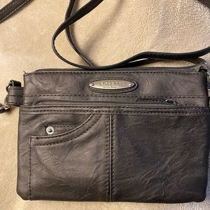 Brown Rossetti mini crossbody purse.
